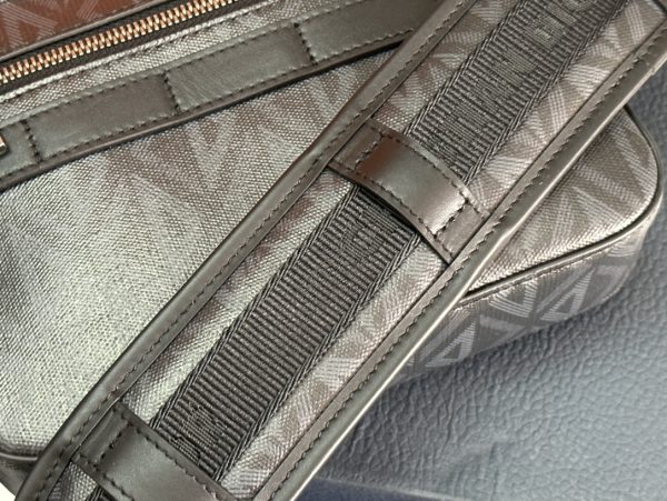The CD Diamond pattern designed by Marc Bohan in 1974 reinterprets the CD initials with a three-dimensional diamond pattern, presented on canvas fabric