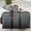 New GG travel bag. Classic GG Supreme canvas is known for its soft and stretchy texture