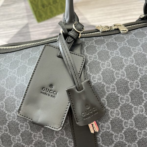 New GG travel bag. Classic GG Supreme canvas is known for its soft and stretchy texture