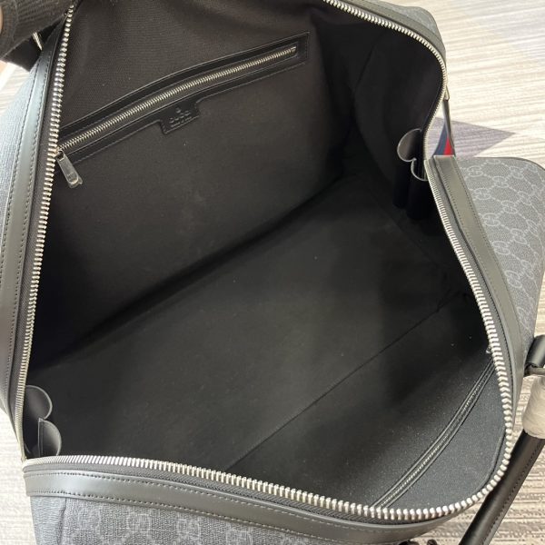 New GG travel bag. Classic GG Supreme canvas is known for its soft and stretchy texture