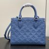 The OnTheGo small handbag is made of Monogram Empreinte sn leather