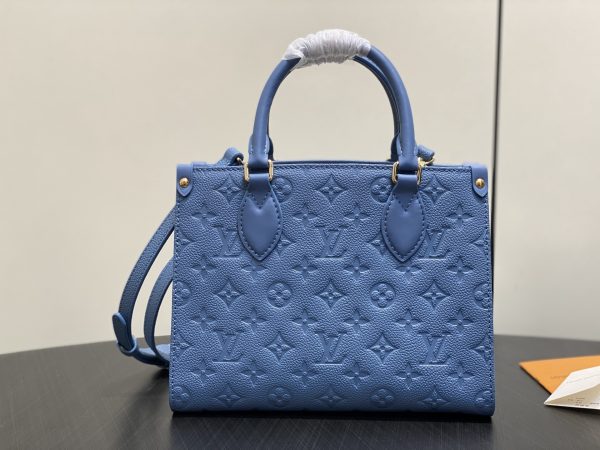 The OnTheGo small handbag is made of Monogram Empreinte sn leather